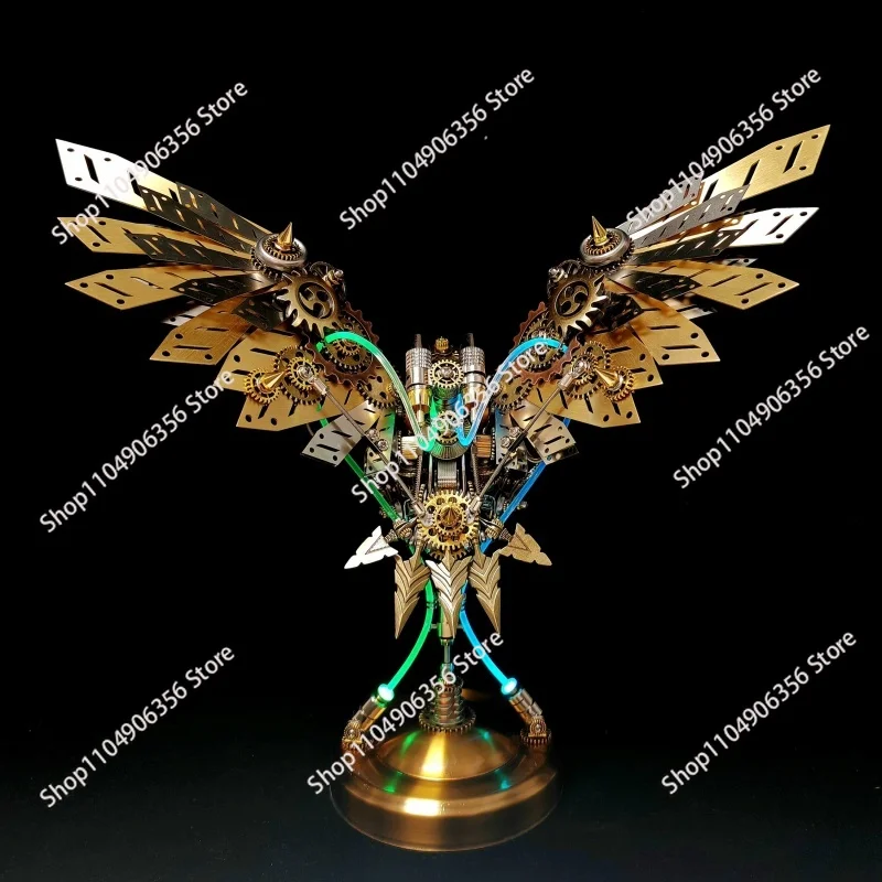 for 3D Metal DIY Eagle Kits Steampunk Mechanical Eagle Model Handmade Assembly Toy for Adults Children
