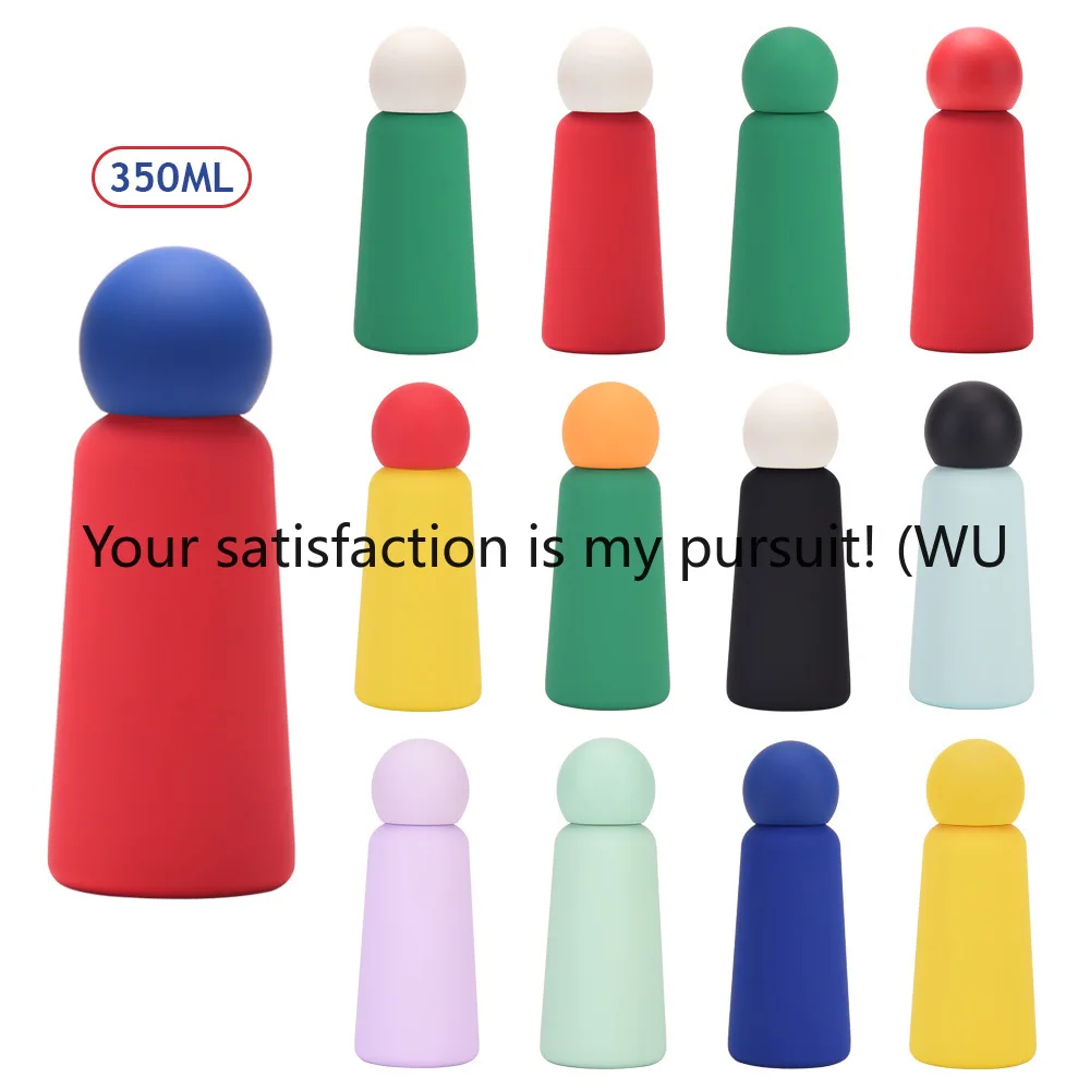 

Stainless steel thermos cup 350ml creative cute student children portable outdoor sports water cup