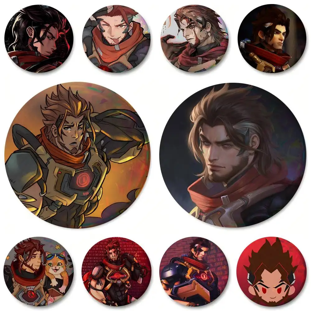 Game Emre Overwatch Round Badge Lapel Pin Backpack Clothing Jewelry Accessories Gift Brooch
