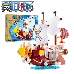 New One Piece Luffy Sorona Misanji Wanli Sunshine And Going Mwerry Building Block Toy Children's Birthday Christmas Gift