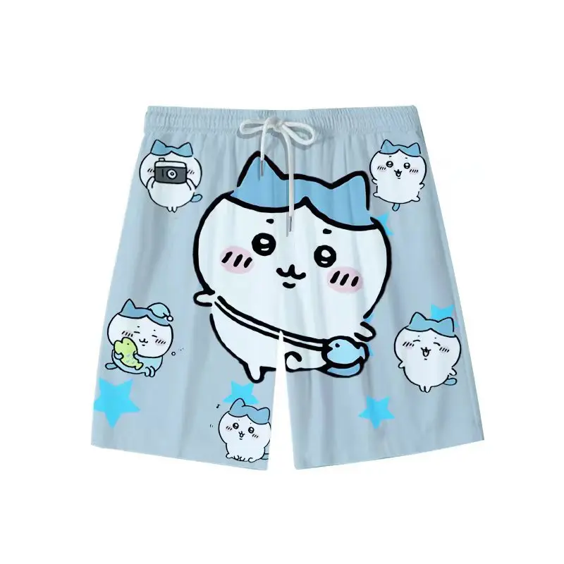 Kawaii chiikawa shorts niedlich usagi hohe Taille lässig nach Hause Pyjama Studenten Cartoon Anime Strand hose Paar Kleidung Mädchen Geschenke