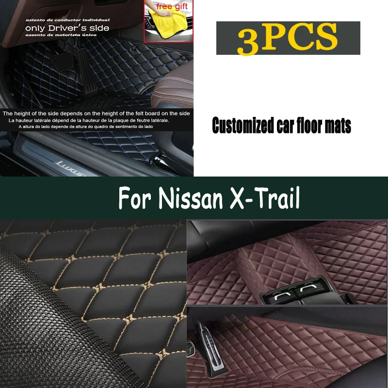 

Car Floor Mats For Nissan X-Trail xtrail Rogue 2023 2022 2021 2020 2019 2018 2017 (5 seats) Auto Interior Accessories