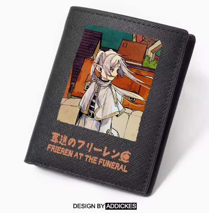 Anime Frieren at the Funeral Fashion Wallets PU Purse Card Coin Zipper Money Bag Cosplay Gift B125