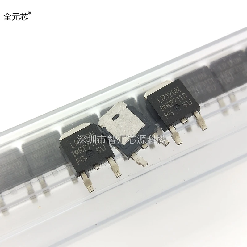 Transistor do efeito de campo do MOS, LR120N, 10A100V, TO252, IRLR120N, corrente alta, 10 PCes Lot