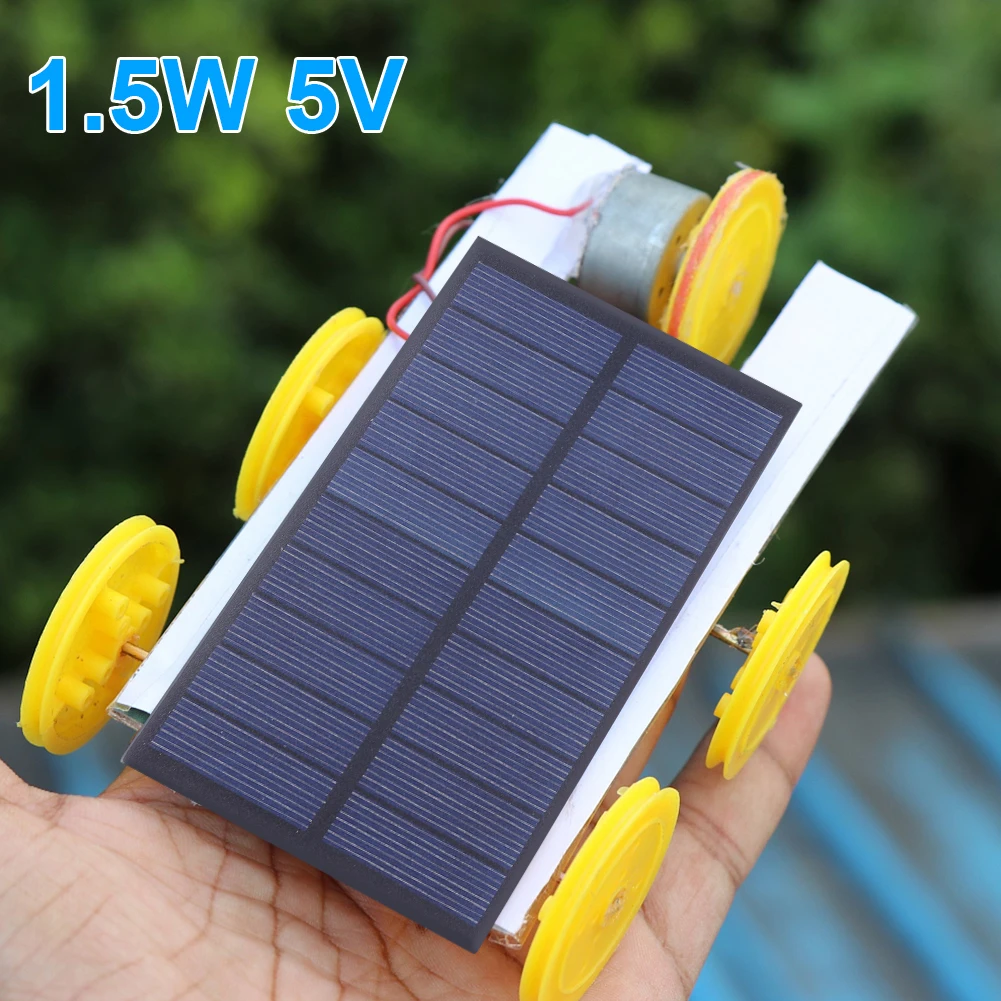 1.5W 5V Solar Panel DIY Battery Chargers Mini Solar System for 3.6-5V Tablet Panel Solar Toys/Lights Portable Solar Cell