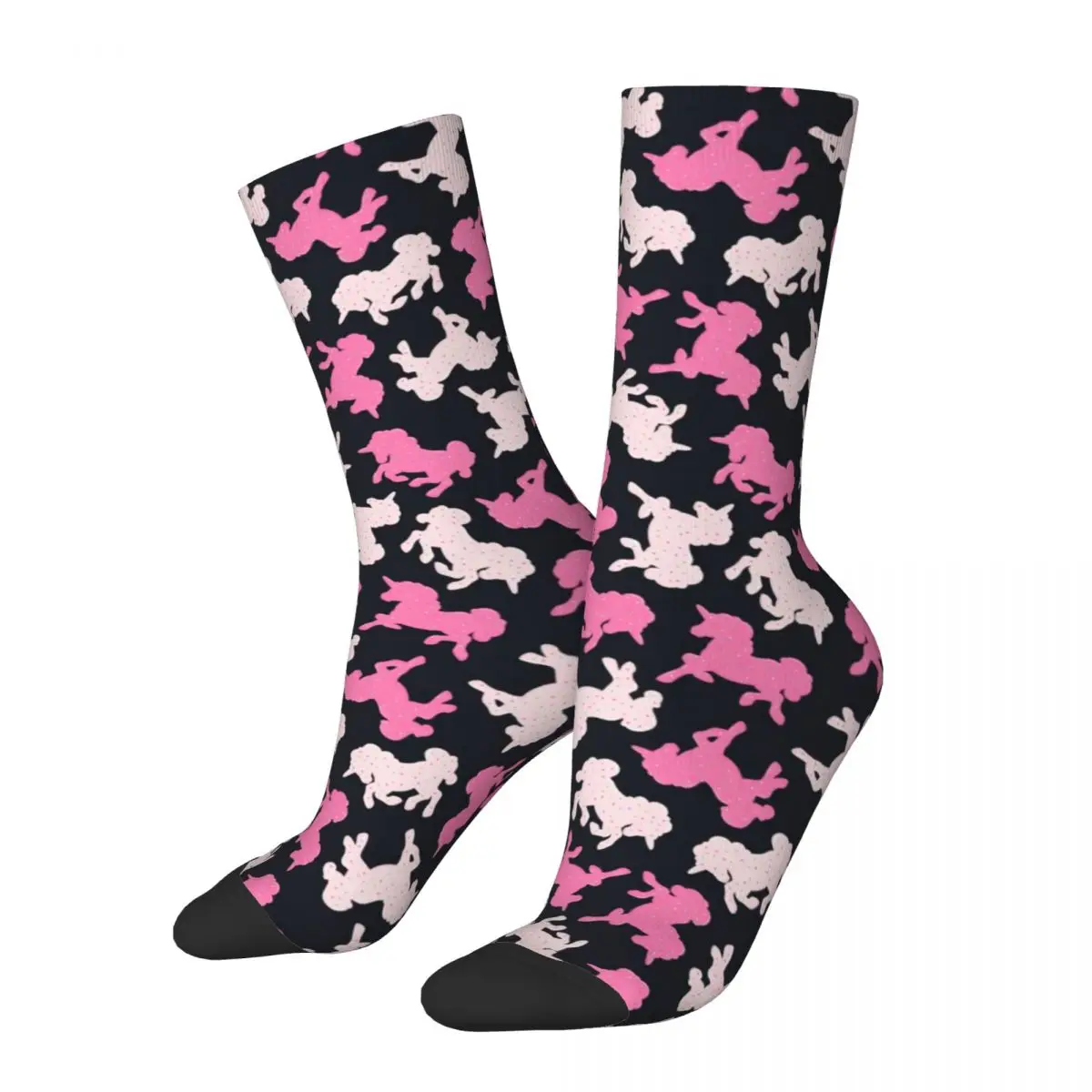 Frosted Unicorn Socks Spring Cute Pink Animal Print Stockings Harajuku Unisex Quality Socks Design Climbing Anti Skid Socks