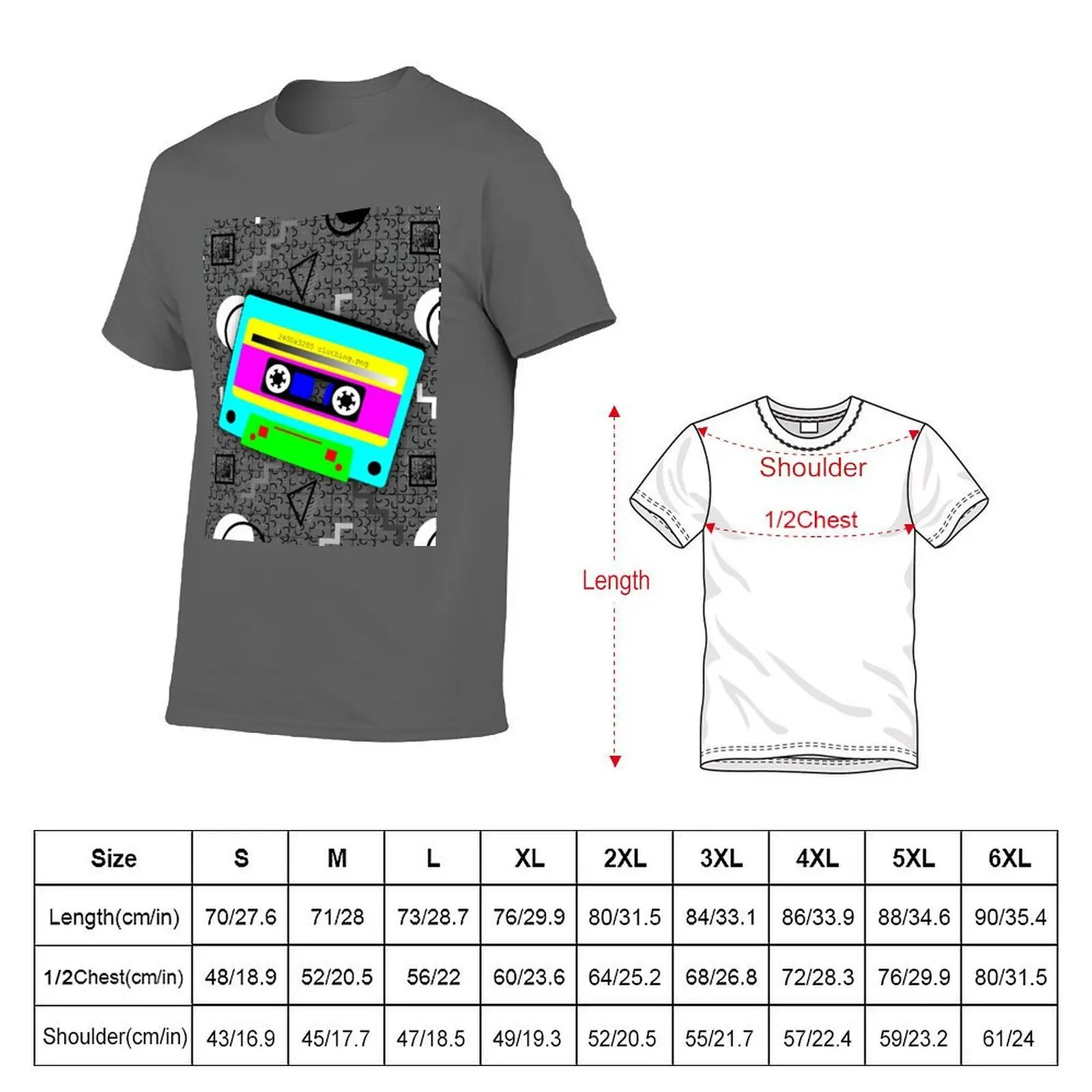 Test print - Tape T-Shirt Big Size Daily Wear T-Shirt