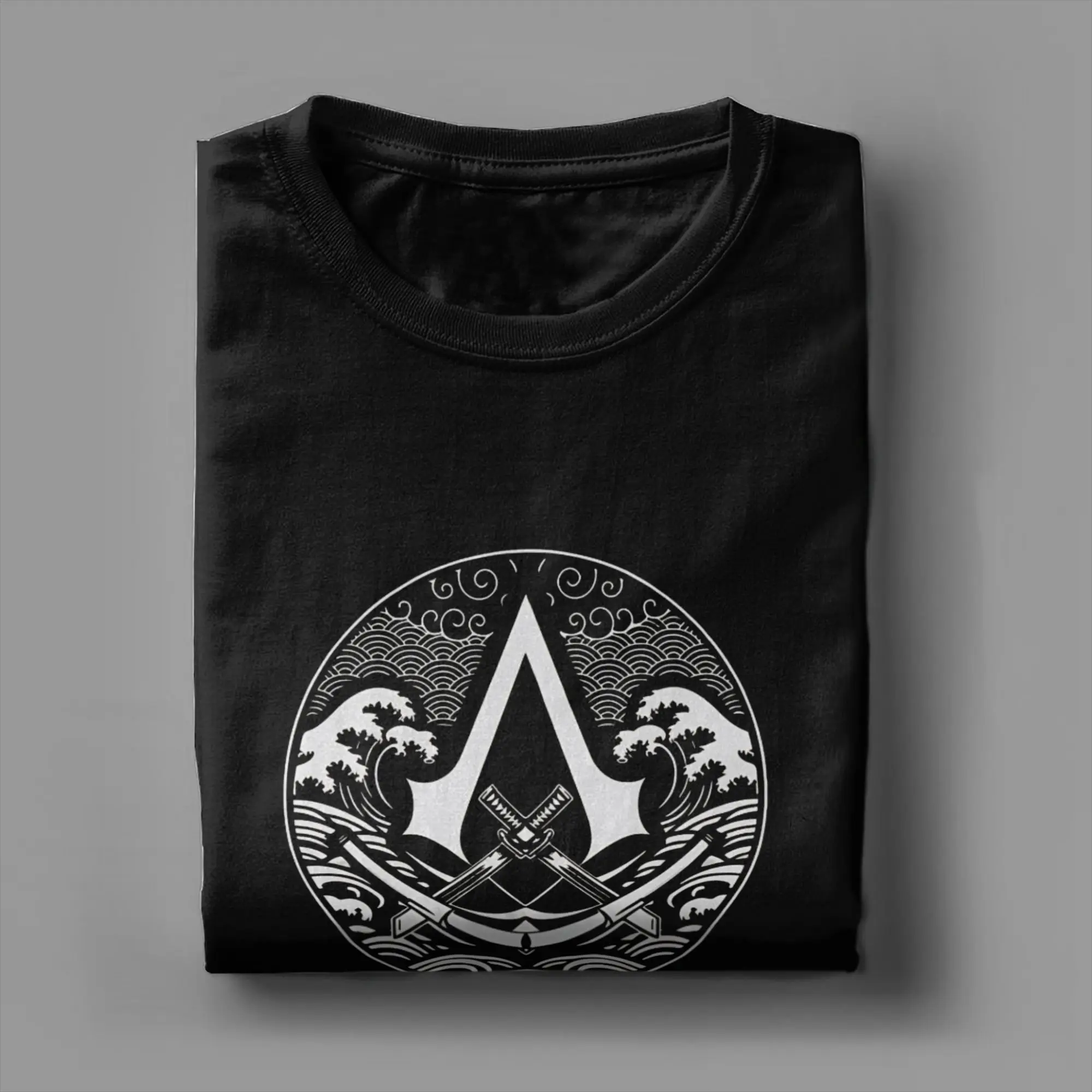 Game A-Assassins Creed Shadows Cotton T-Shirt For Mens Summer  Vintage T-Shirts Crewneck Hip Hop Tees Oversized Casual Clothing