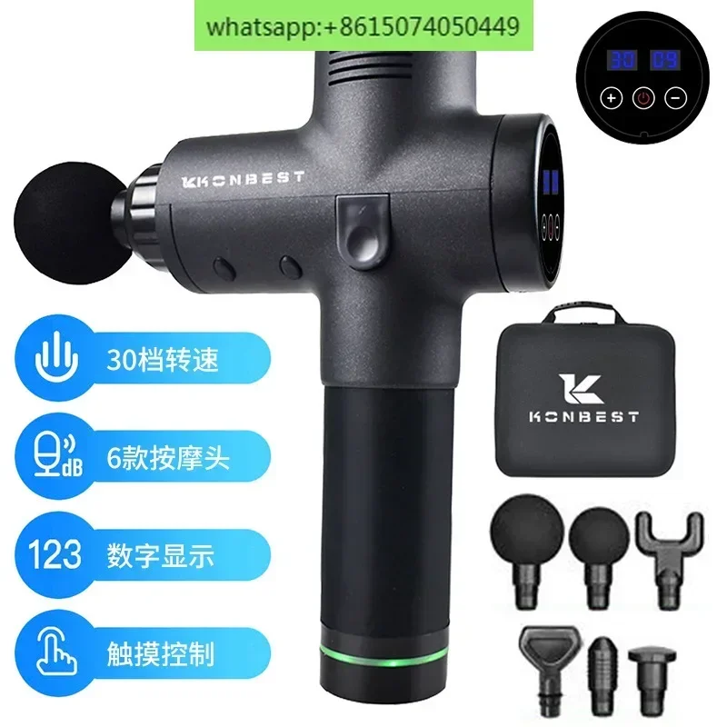 

Fascia Gun Muscle Relaxation Massager Neck Membrane Instrument Grade Fitness Muscle Gun Multi-head Electric Massage Gun