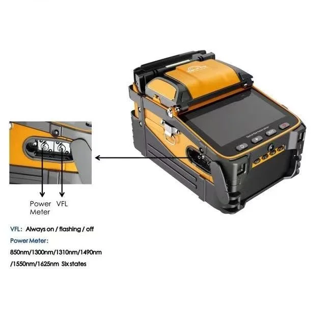 Original AI-10A AI-9 AI-6A 6C+ Signal Fire SM & MM Multi-Language FTTH Fiber Optic Splicing Machine Optical Fiber Fusion Splicer