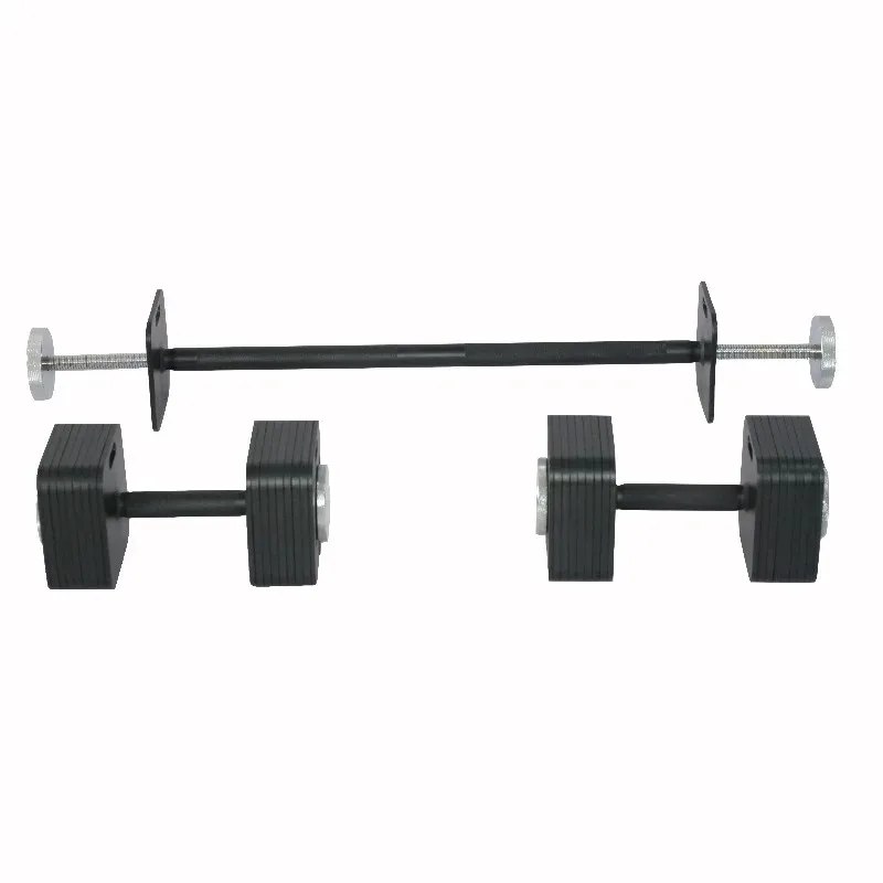 12kg Full Set Dumbbell Kit, Multi-Functional Eco-Friendly Adjustable Square Dumbbells Durable Fitness Equipment