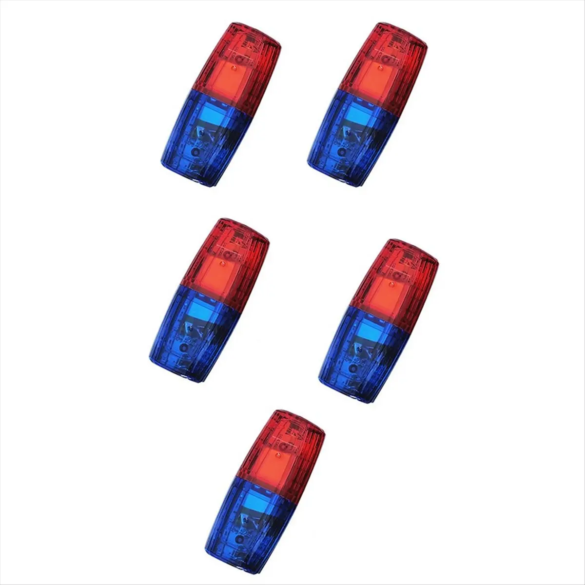 AA19 LED Red Blue Caution Emergency Light Flashing Shoulder Clip Lamp USB Rechargeable Police Warning Safety Beacon Lantern