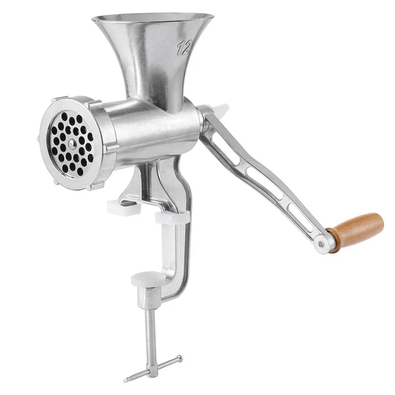 

Manual Meat Grinder Sausage Stuffer Filler Household Pork Mincer Multifunctional Stainless Steel Food Grinding Machine