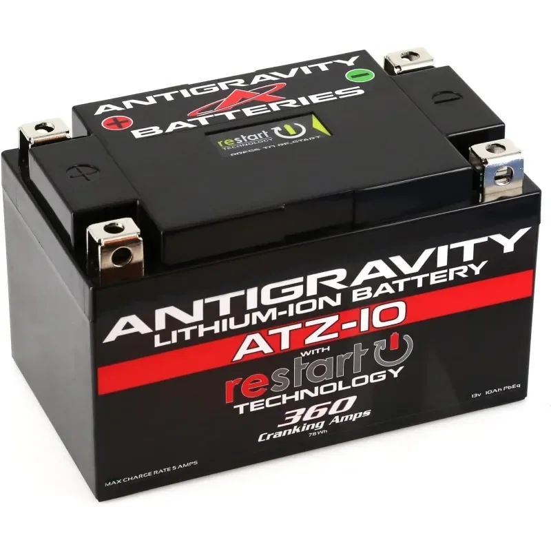 

Antigravity ATZ-10 Performance Lithium Motorcycle Powersport Battery with Built-In Jump Starting