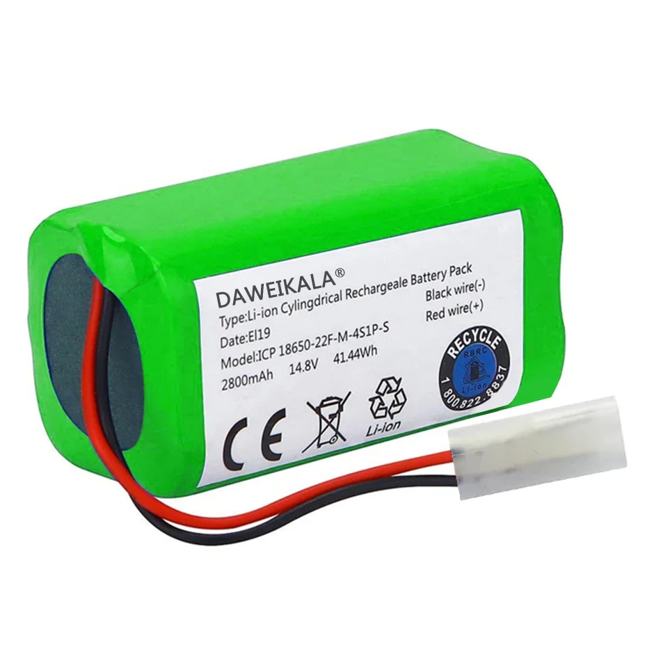 14.8V 3500mAh Li-ion Battery for Xiaomi G1 MI Robot Vacuum-Mop Essential MJSTG1 Robot Vacuum Cleaner 18650 Battery Pack