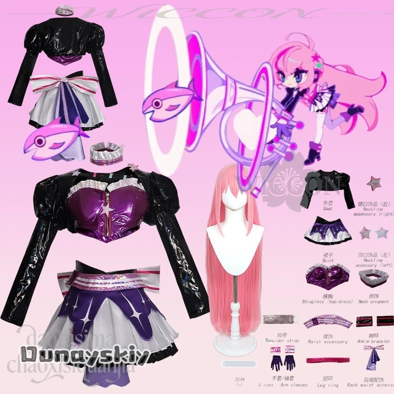 A Cos@Luka Cosplay Anime Project Sekai Crossover Dashh Costume Jirai Kei Girls Fashion Idol Y2K Stage Uniform Mini Dress