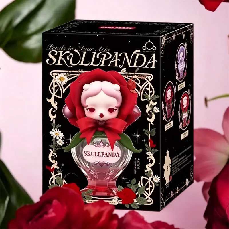 

2026 Genuine POP MART Skullpanda Petals In Four Acts Series Perfume Blind Box Ornaments Fragrance Spray Home Decor Birthday Gift