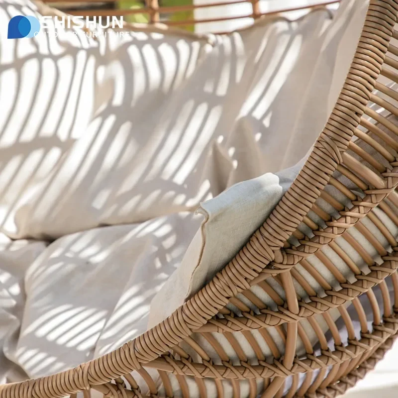 Hanging Rattan Chair Swing Balcony Rocking Chair Indoor Outdoor Hanging Basket Lazy Chair Outdoor Furniture