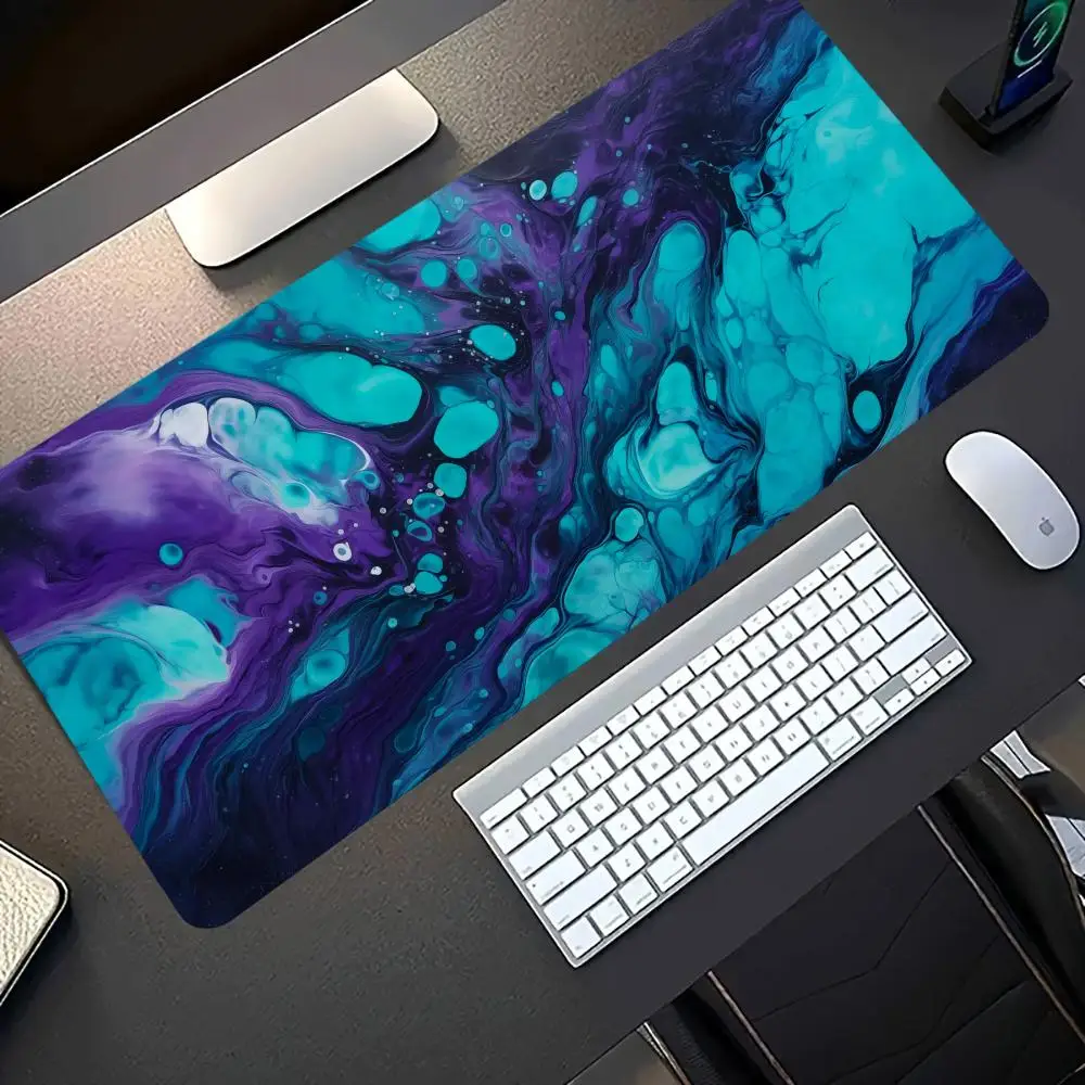 Computer Desks pad rubber anti-slip pc accessories edge locking large mouse pad desk pad gaming mats Black Contour Map office