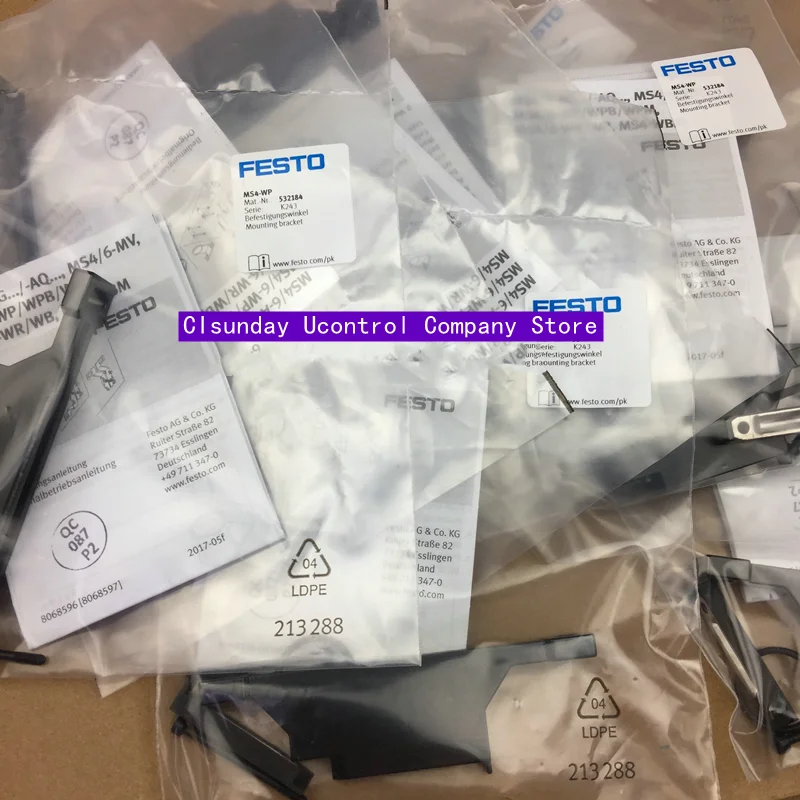 

2pcs New Original FESTO Installation Scholes MS4-WP 532184 MS6-WP 532195