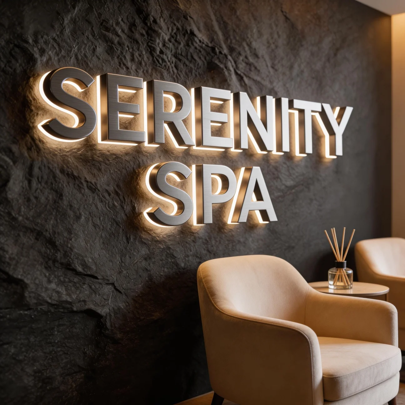 Custom Waterproof 3D Metal Acrylic LED Luminous Letter Sign Massage Therapy Spa Business Logo Outdoor Storefront Door Signage - view 4