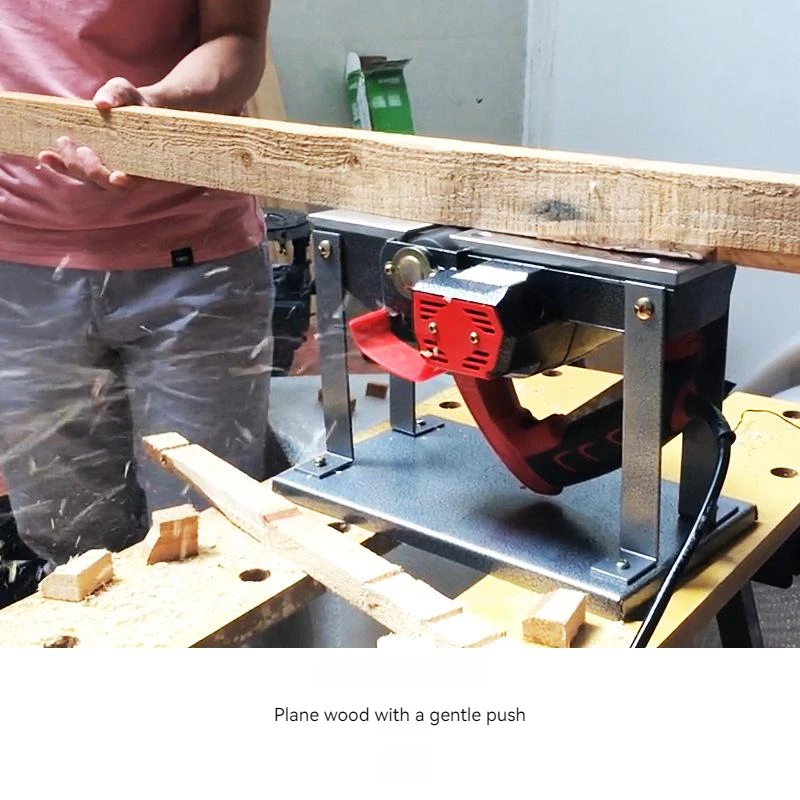 Multi-function Electric Planer Carpentry Tools Flip-mounted Planer Woodworking Hand Planing Machine Household Desktop Tools
