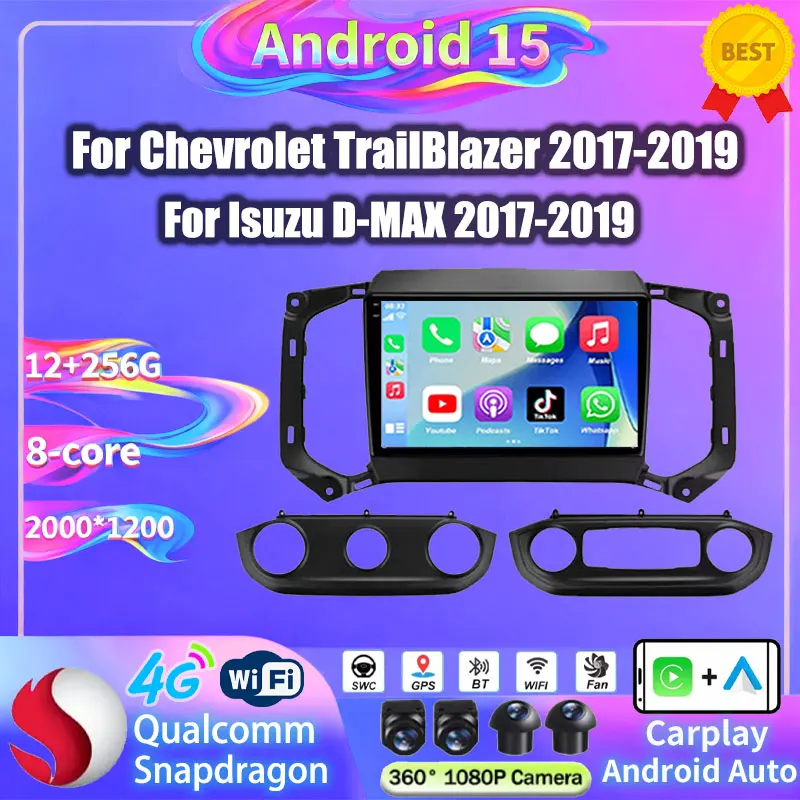 Android para Chevrolet TrailBlazer 2017 - 2019 S10 Colorado para Isuzu D-MAX coche Auto Radio Multimedia reproductor de vídeo estéreo 5G WIFI