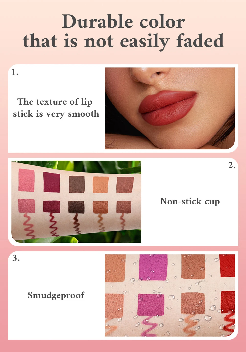 Private Label Lipstick Lipliner Kit Custom Logo Matte Waterproof Non-stick Lipgloss Lip Liner Waterproof Natural Color Makeup
