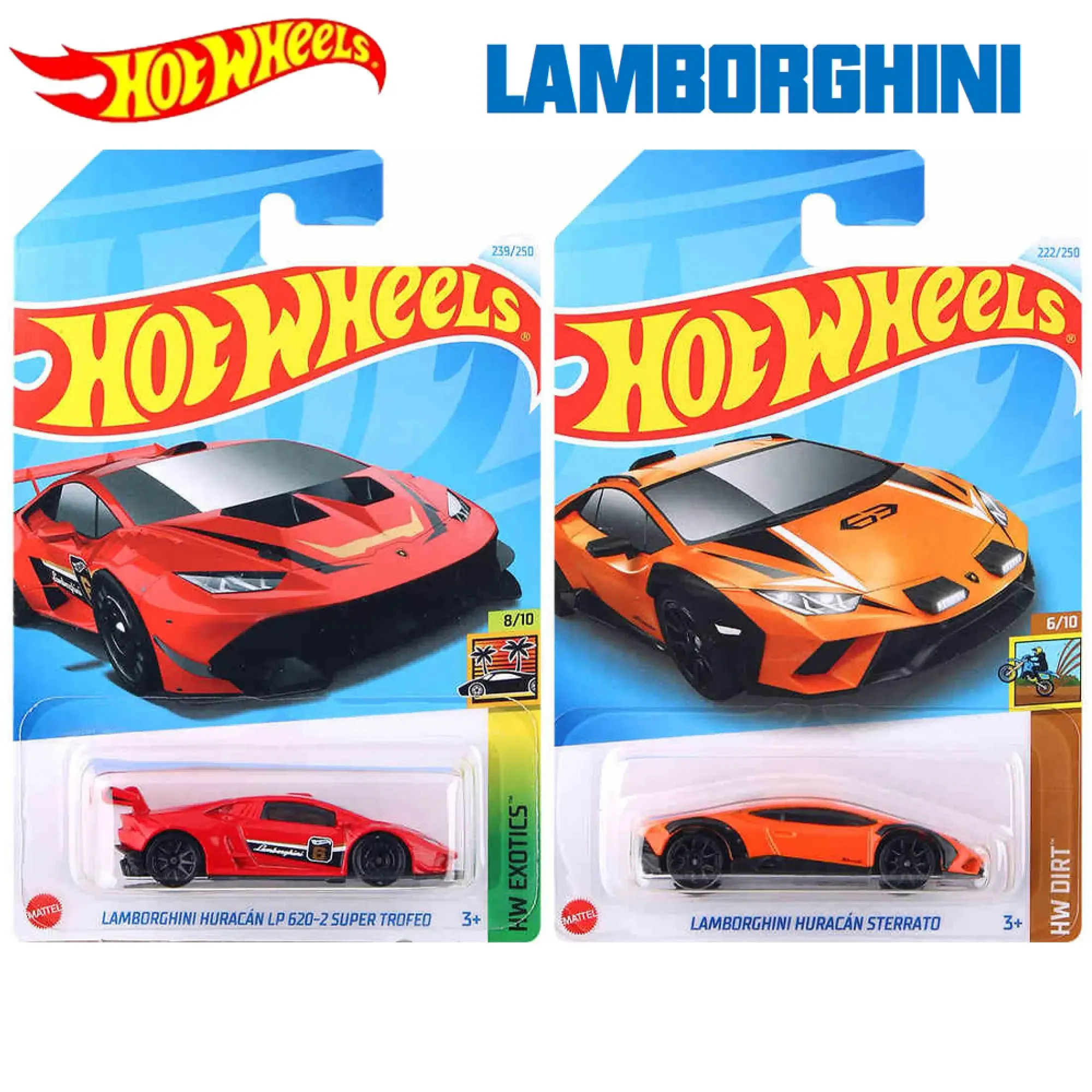 Hot Wheels – voitures Lamborghini Huracan Lp 2024, série Super Trofeo, modèle de véhicule moulé sous pression, jouets de collection, cadeau de noël, 620-2