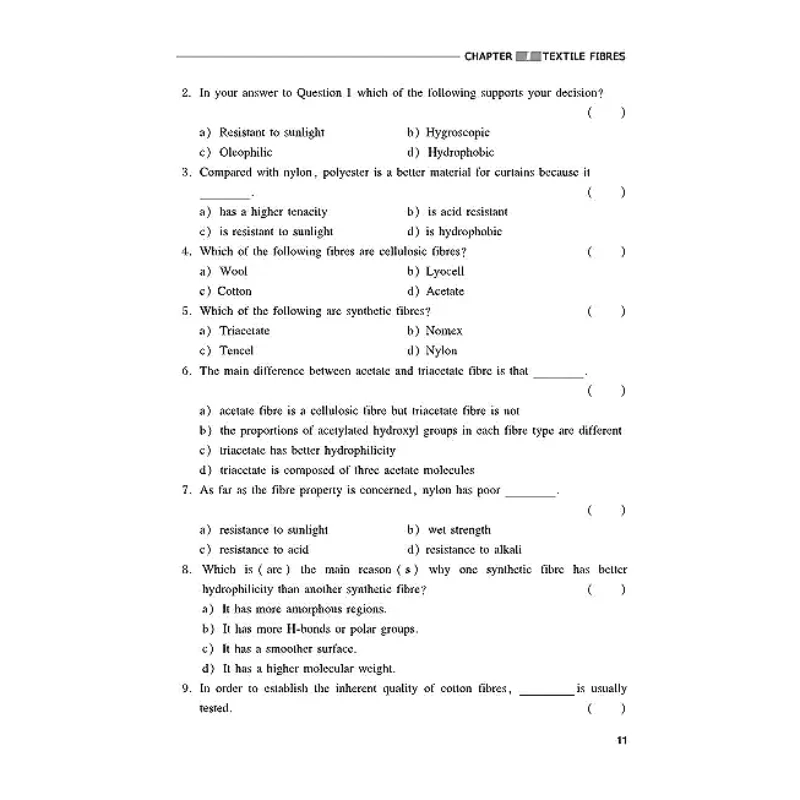 Fibres,Yarns and Fabrics Textile and Apparel Terminology Textbook Fourth Edition By Zhuo Naijian Chinese-English Bilingual