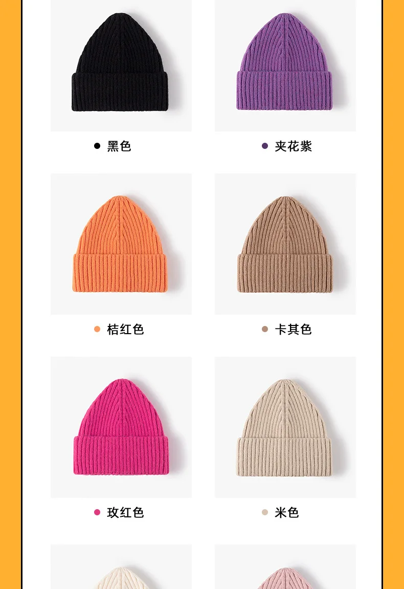 Warme Strick mütze für Männer und Frauen, Outdoor-Ski, kpop y2k Vintage Mützen, Jugend Jungen und Mädchen, Winter, 20 b116c, 10 Farben – Detail 5