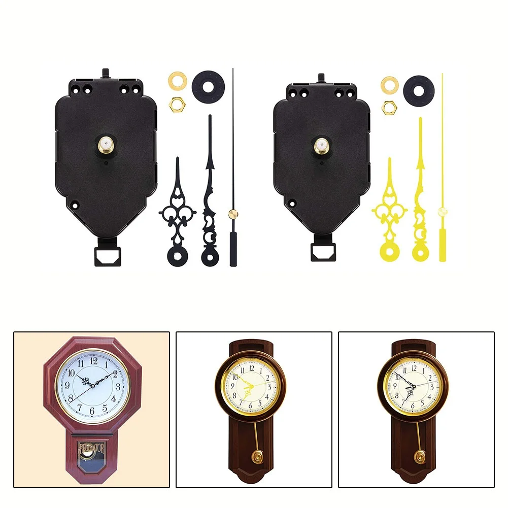 Quartz Pendulum Trigger Clock Movement Chime Pendulum Clock Motor And Hanger Kit With Classic Metal Pointers DIY Mechanism