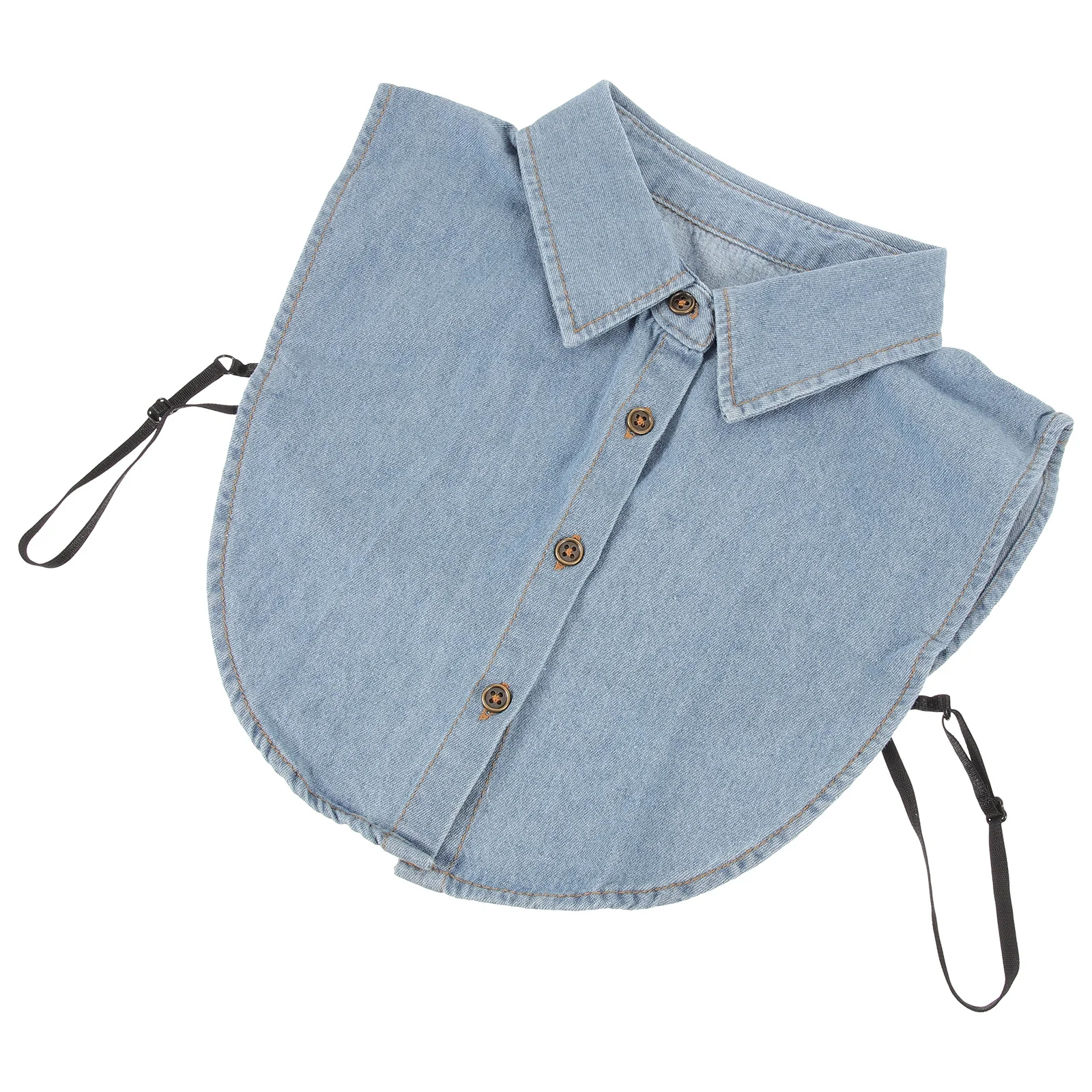 Camisa de algodón con cuello falso para mujer, cuello falso desmontable a la moda, Ideal para la playa, camiseta sin mangas, blusa, prendas de vestir exteriores, collares falsos