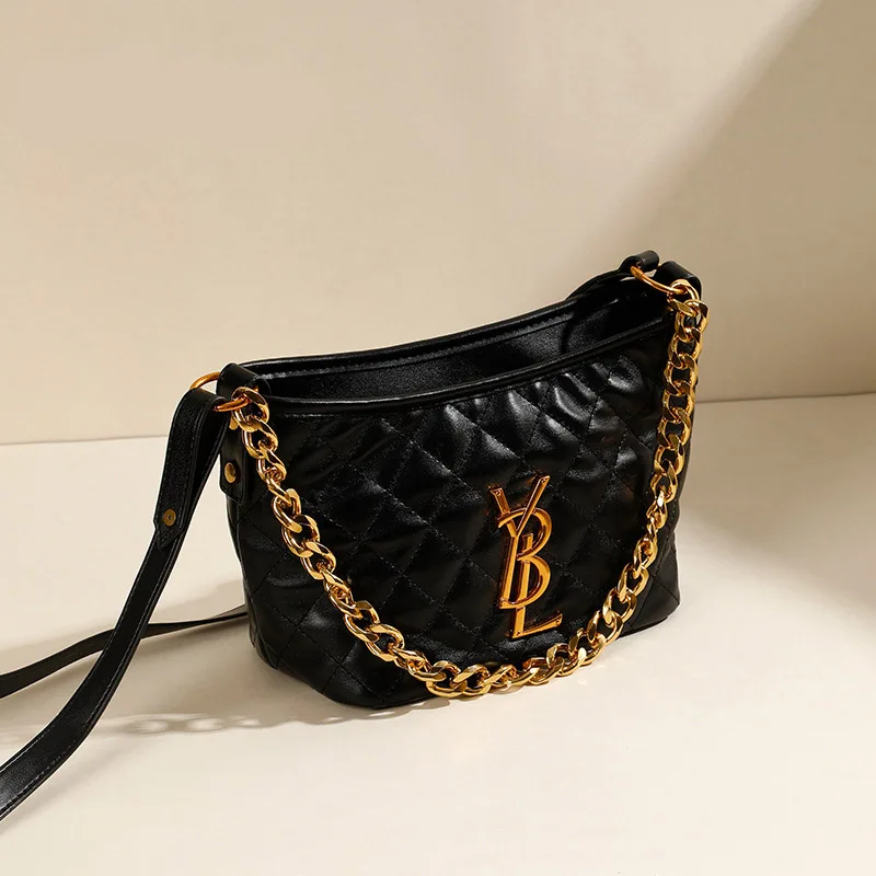 High-grade light texture package luxury 2024 new female temperament of simple fashion leisure shoulder inclined shoulder bag han