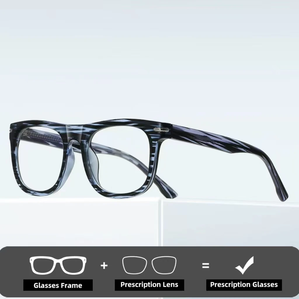 

Двойная легенда оправа квадратные близорукие очки по рецепту для чтения мужские весенние ноги анти-синие лучи близорукость по рецепту