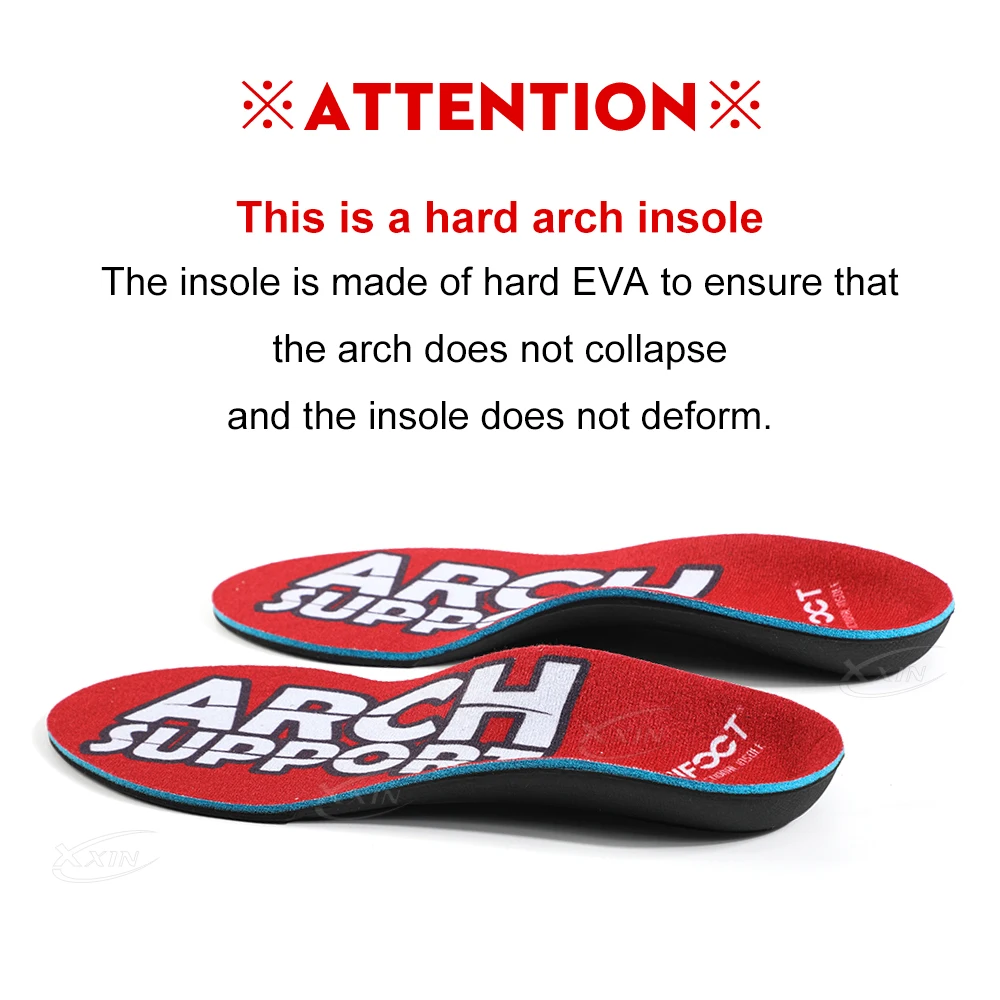 【Xxin】Arch Support Insole Orthopedic Insole Men Women Sport Shoe Insert Flat Foot Shoe Pad Size35-46