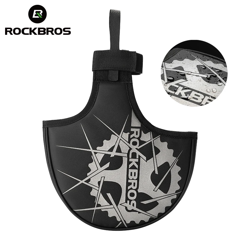 ROCKBROS Bike Chainring Protective Cover Crankset Waterproof Guard Oil-Resistant Elastic MTB Road Anti-Drop Bike Accesorios