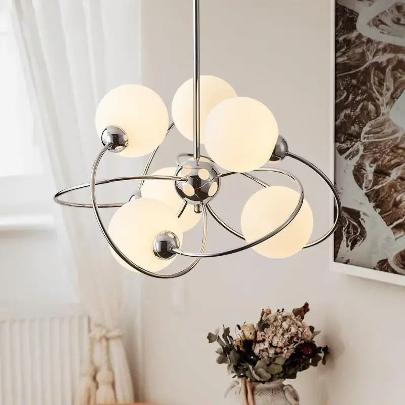 

Medieval cream living room chandelier full spectrum Bauhaus retro simple bed and breakfast study restaurant