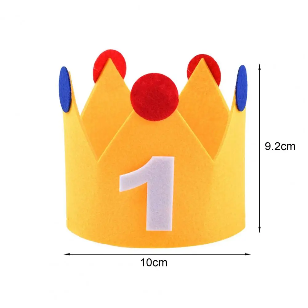 1 Year Old Baby Birthday Crown First 1st Happy Birthday Party Decor Kids Boy Girl Baby Shower Party Decoration Hat Party