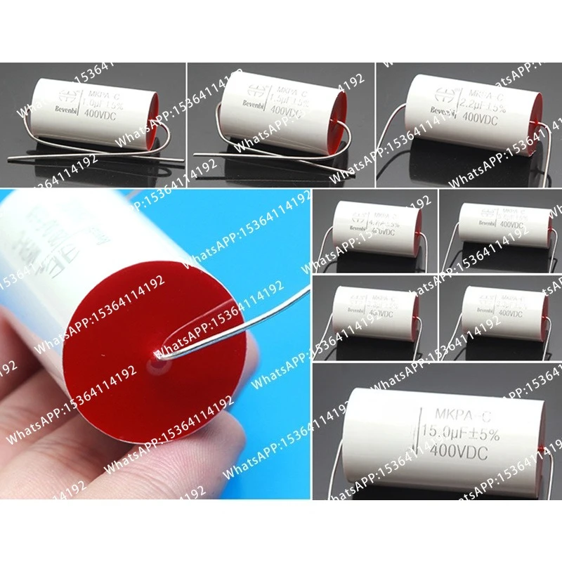 1/2/5Pcs Axial Polypropylene MKP 100V 0.68-20uF HIFI DIY Treble Capacitor Speaker Car Horns Frequency Divider Crossover