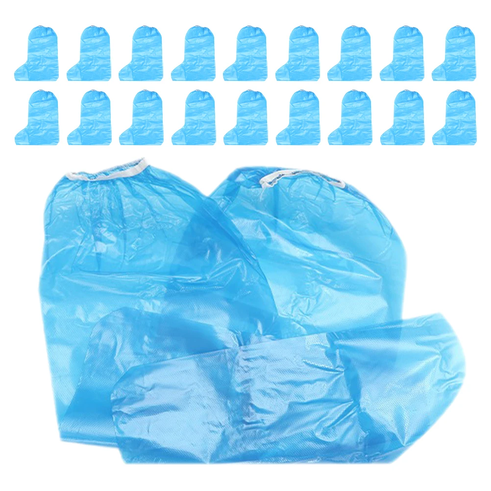 

20 Pcs Disposable Rain Boot Cover Wet Weather Shoe Covers Waterproof Protectors Bike