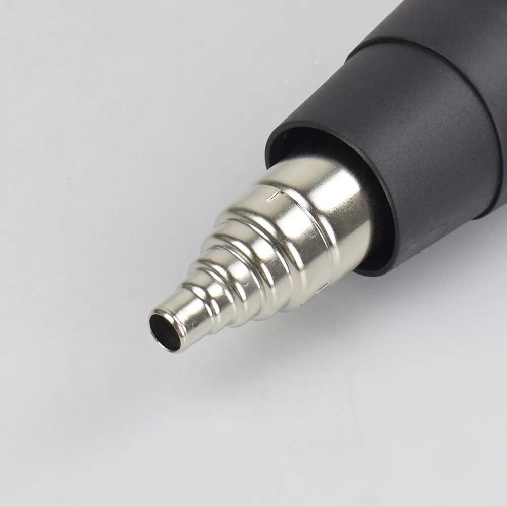 5pcs Hot Air Fan Nozzle Kit 35mm Diameter Heat Gun Nozzle Attachments Stainless Steel for Rework Soldering Station Hot Blower