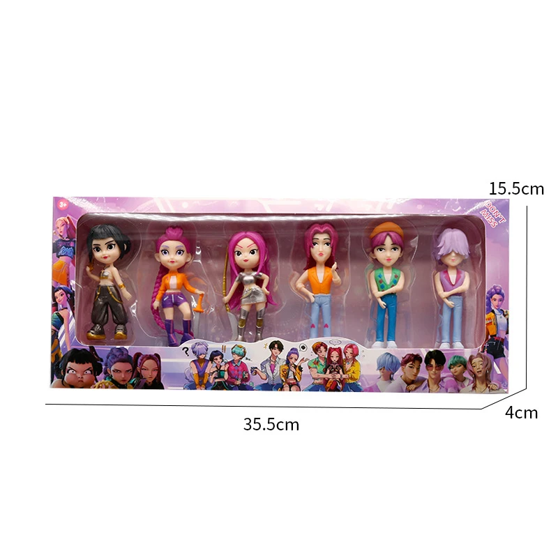 

2027 Hot Kpop Devil Hunter Rumi Zoe Mira Anime Polyvinyl Chloride Character Collection Desktop Trinkets Childrens Gift Dolls