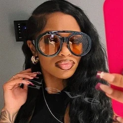 Fashion Brand Pilot Women's Sunglasses Classic Retro Vintage Big Large Oversized Frame Luxury Designer Shades Sun Glasses UV400