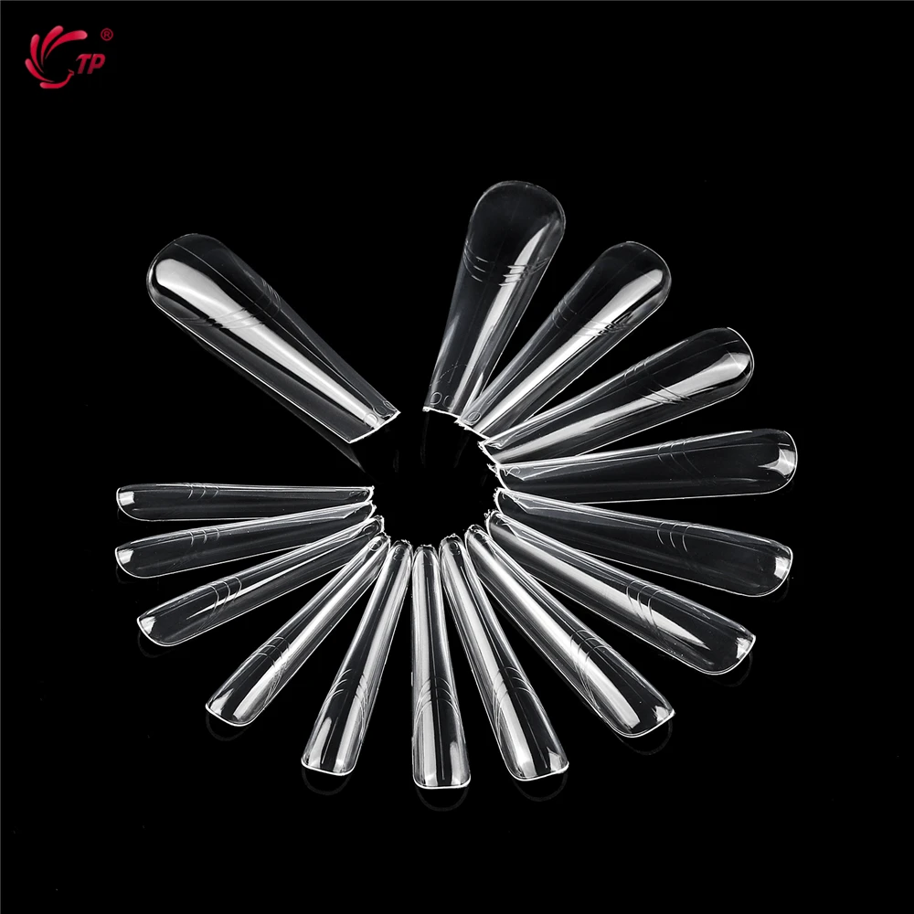 TP Full Cover Widen Dual Nail Forms 150pcs Poly Nail Gel Nail Molds Acrylic Nail Extension System False Nail Tips Manicure Tools