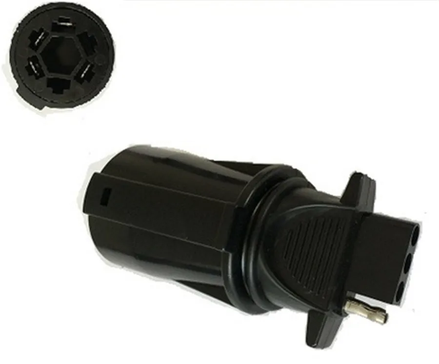 7 Way to 4 Way Trailer Plug Adapter For RV Trailer Camper