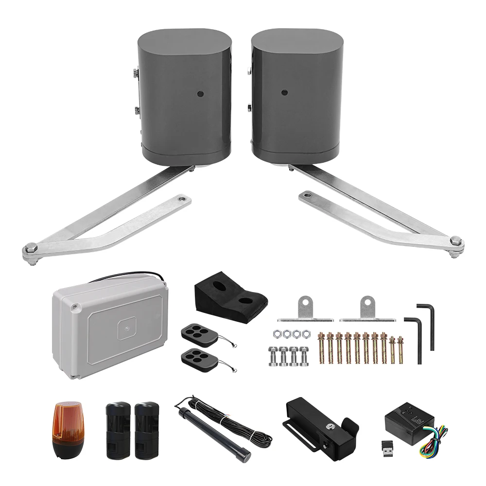 250 кг автоматический комплект для автоматизации двойных ворот, устройство открывания ворот