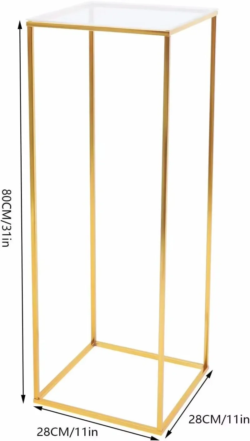 BYMAOCAR Blumenständer aus Metall, Mittelstücke, Vase für Blumenarrangements auf dem Tisch, Dekoration für Hochzeits- und Veranstaltungsempfang (31" H) – Detail 5