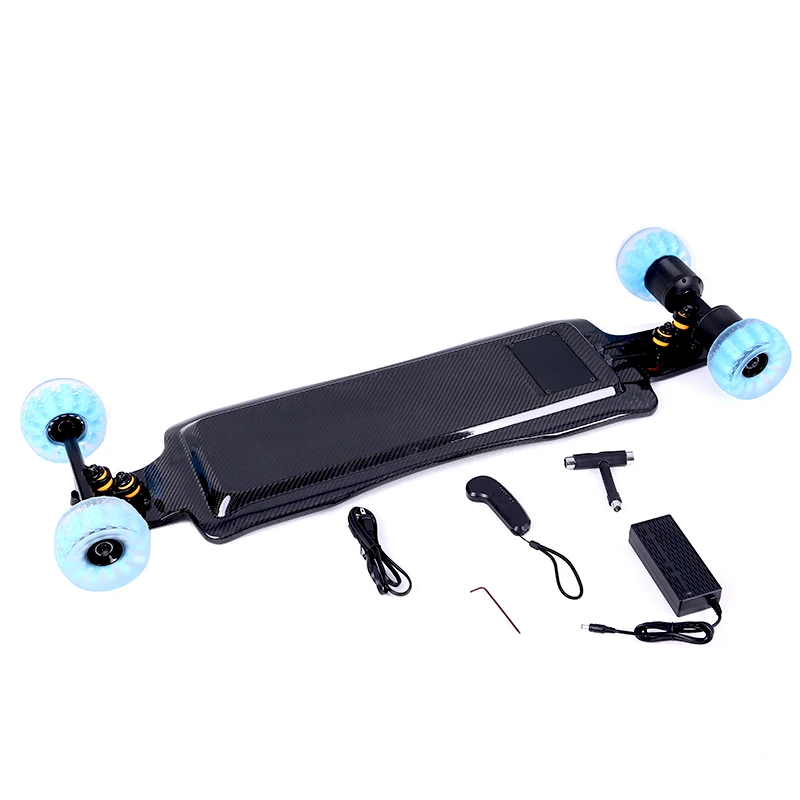 High speed 55km/h waterproof electric skateboard longboards with comfortable 115mm wheels