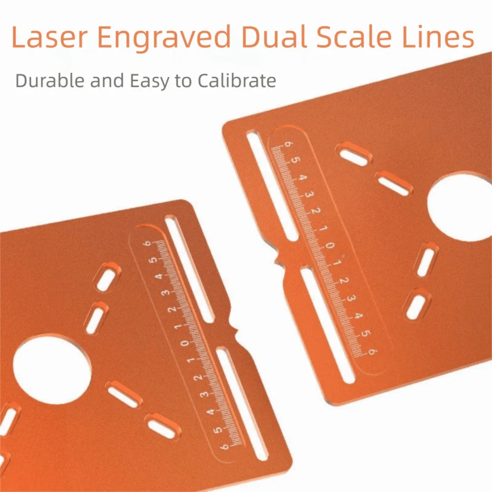 Aluminum Alloy Router Base Plate Plunge Router Dual-fence Router Guide Fence 210mm* 168mm Woodworking Router Base Plate